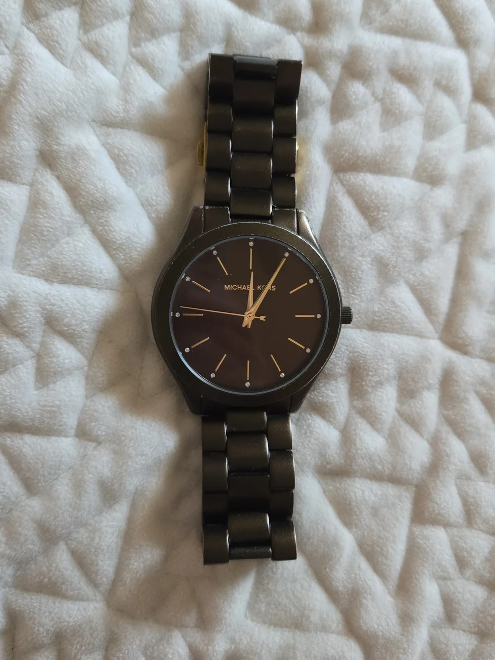 Michael Kors Slim Brushed Bronze Stainless Steel Women's Watch